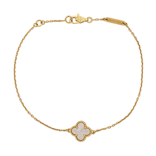 Sweet Alhambra 18k Gold Bracelet