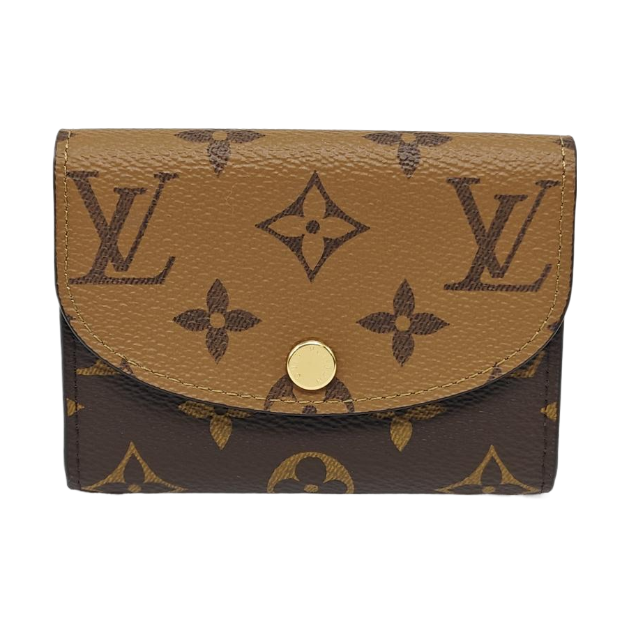 Monogram Coated Canvas Wallet Brown
