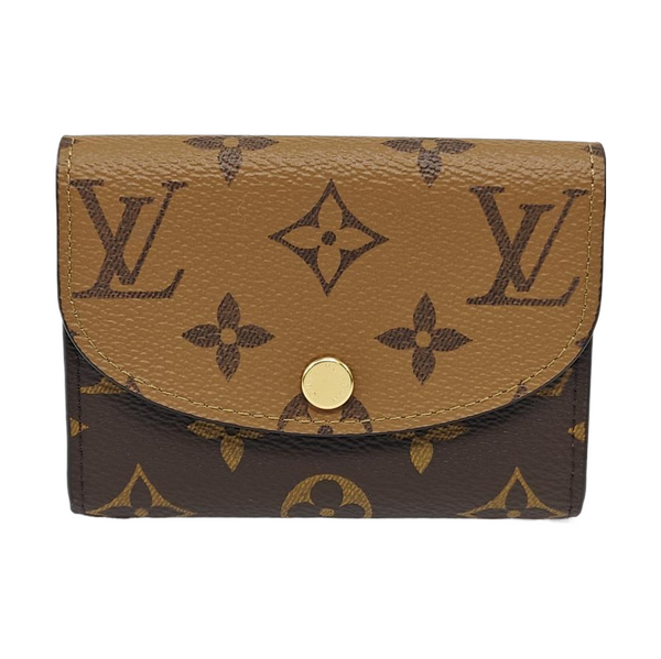 Monogram Coated Canvas Wallet Brown