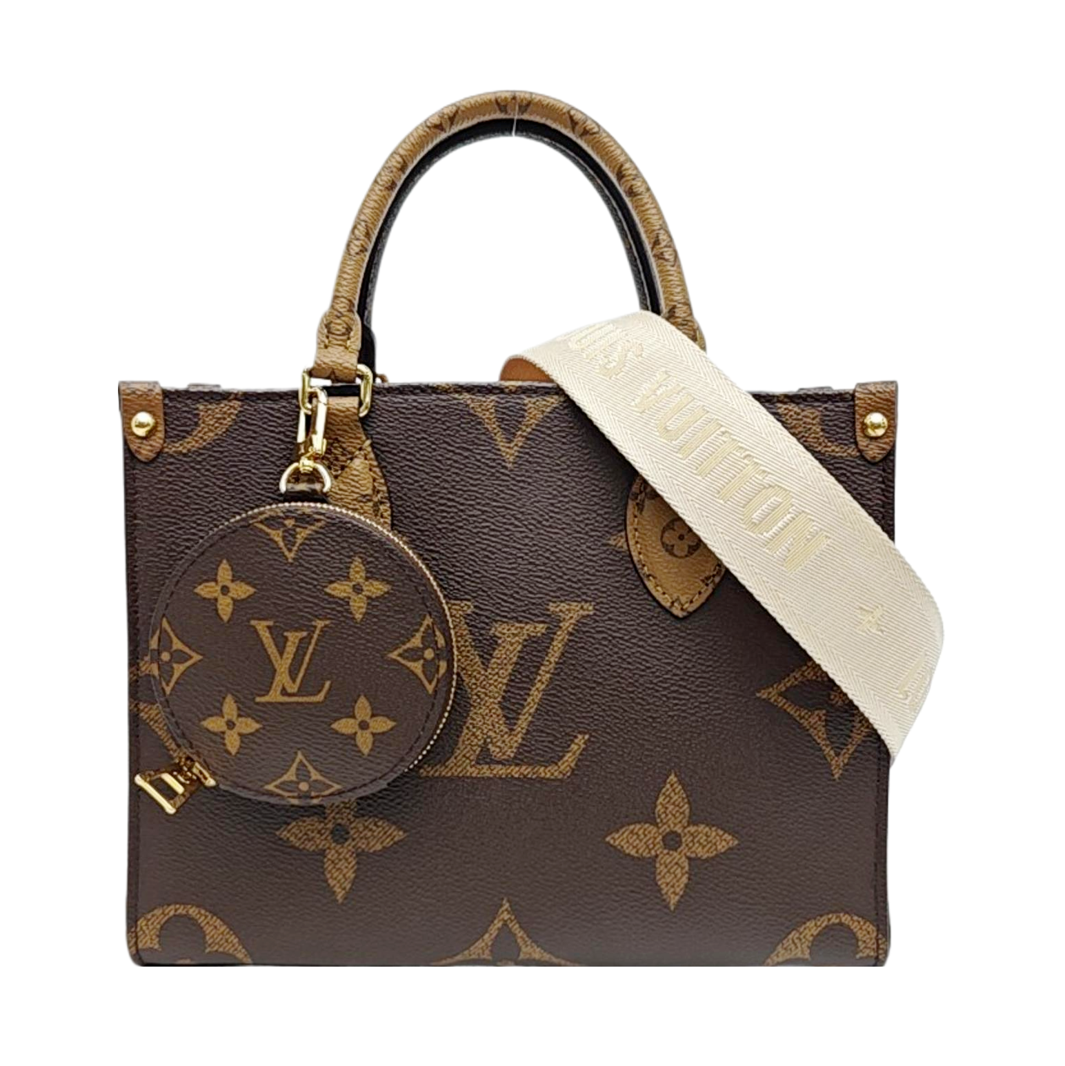 ONTHEGO PM Monogram Coated Canvas Brown