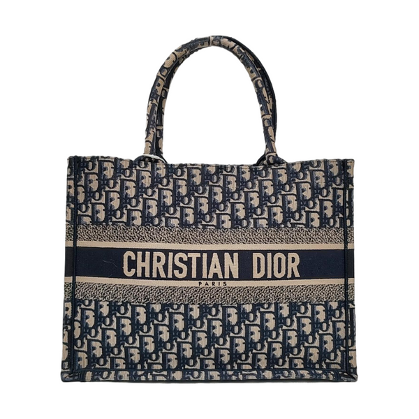 Book Tote Medium Canvas Blue