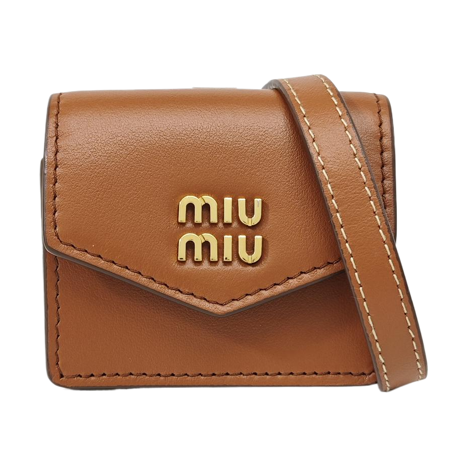 Calfskin Shoulder Bag Brown