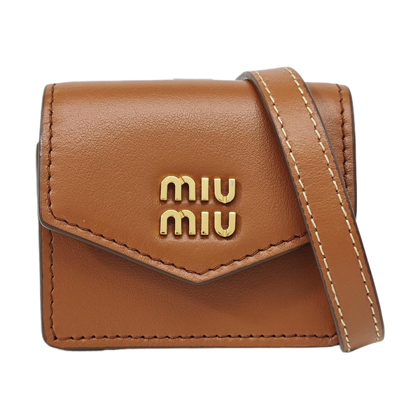 Calfskin Shoulder Bag Brown