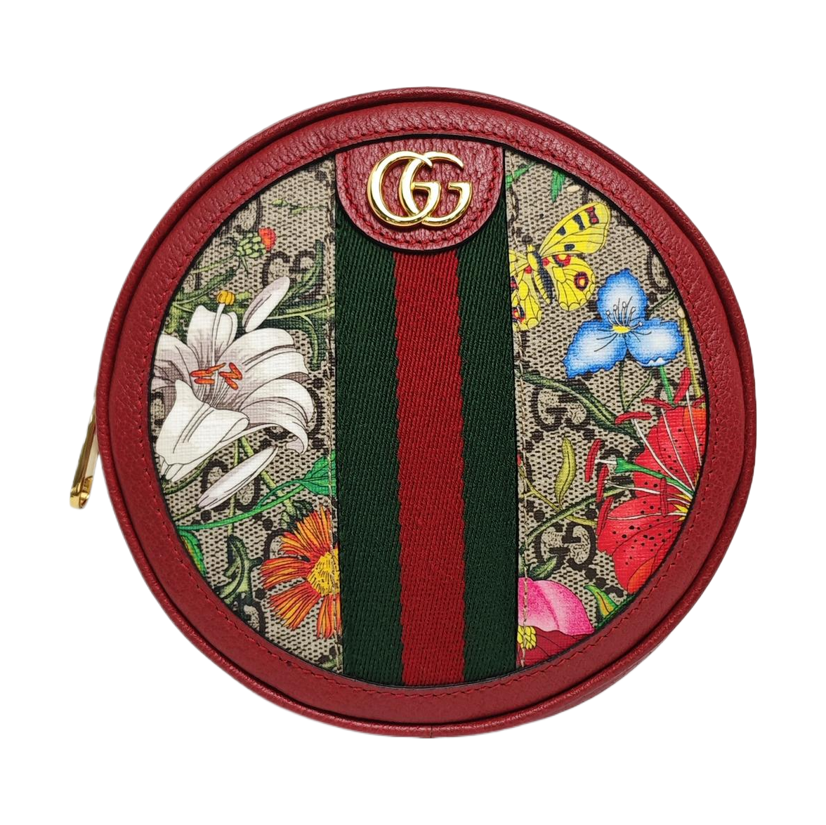 Ophidia Mini Monogram Coated Canvas Red