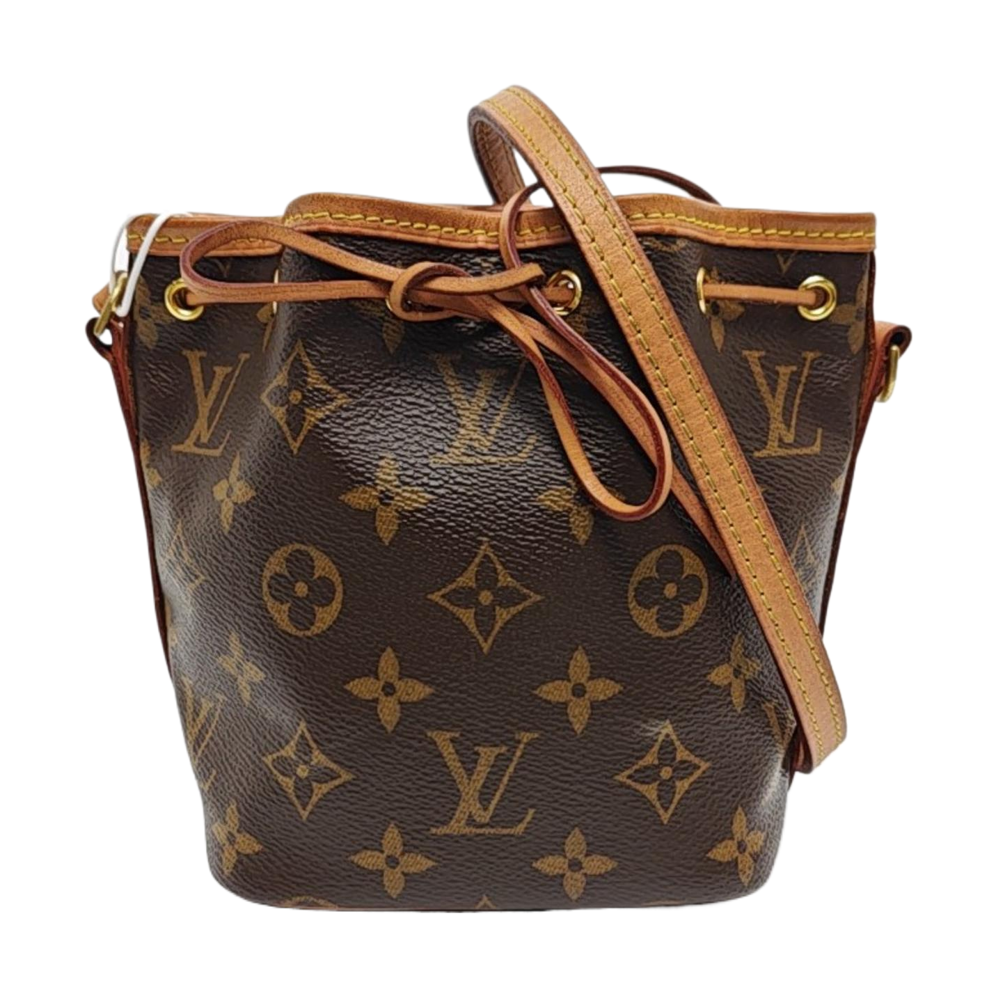 NÉONOÉ Nano Monogram Coated Canvas Brown