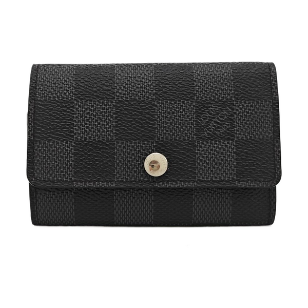 Damier Graphite Coated Canvas Key Pouch Gray