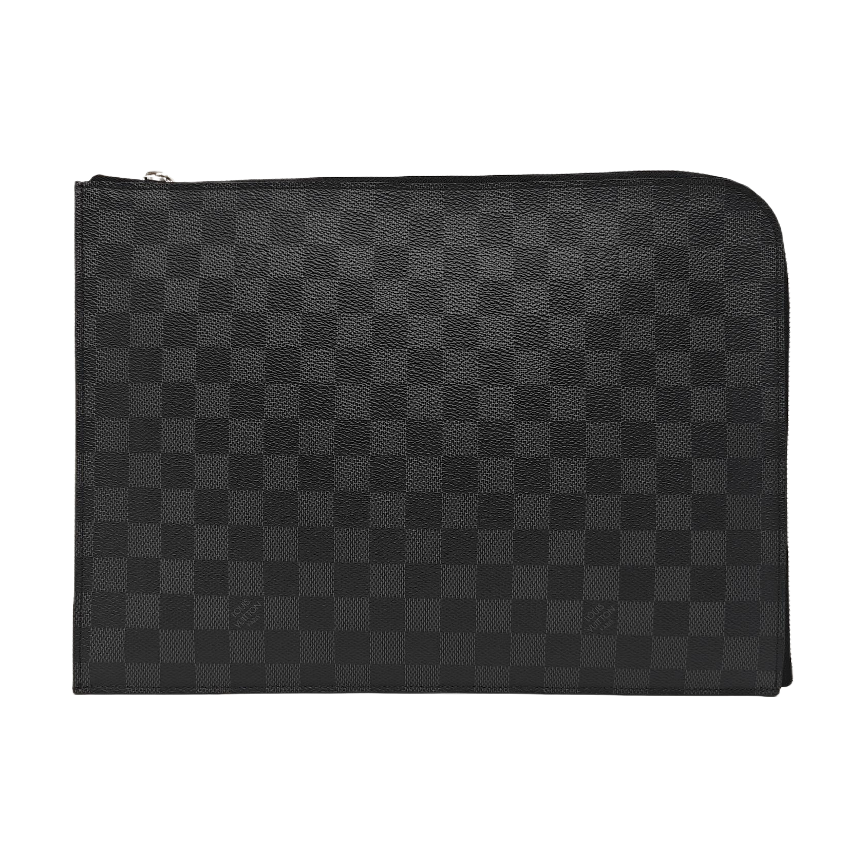 Damier Graphite Coated Canvas Clutch Gray