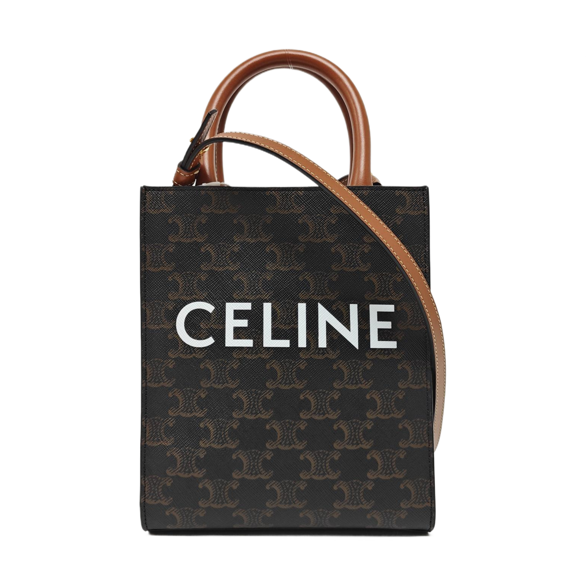 CABAS CELINE Mini Coated Canvas Brown