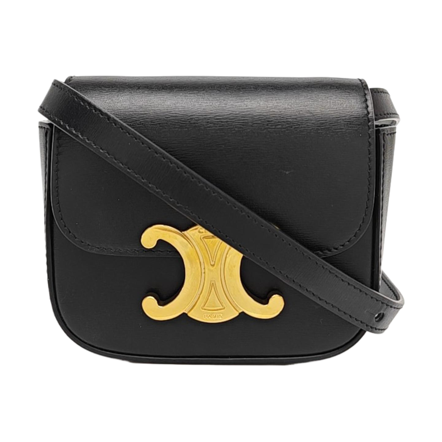 TRIOMPHE Mini Calfskin Black