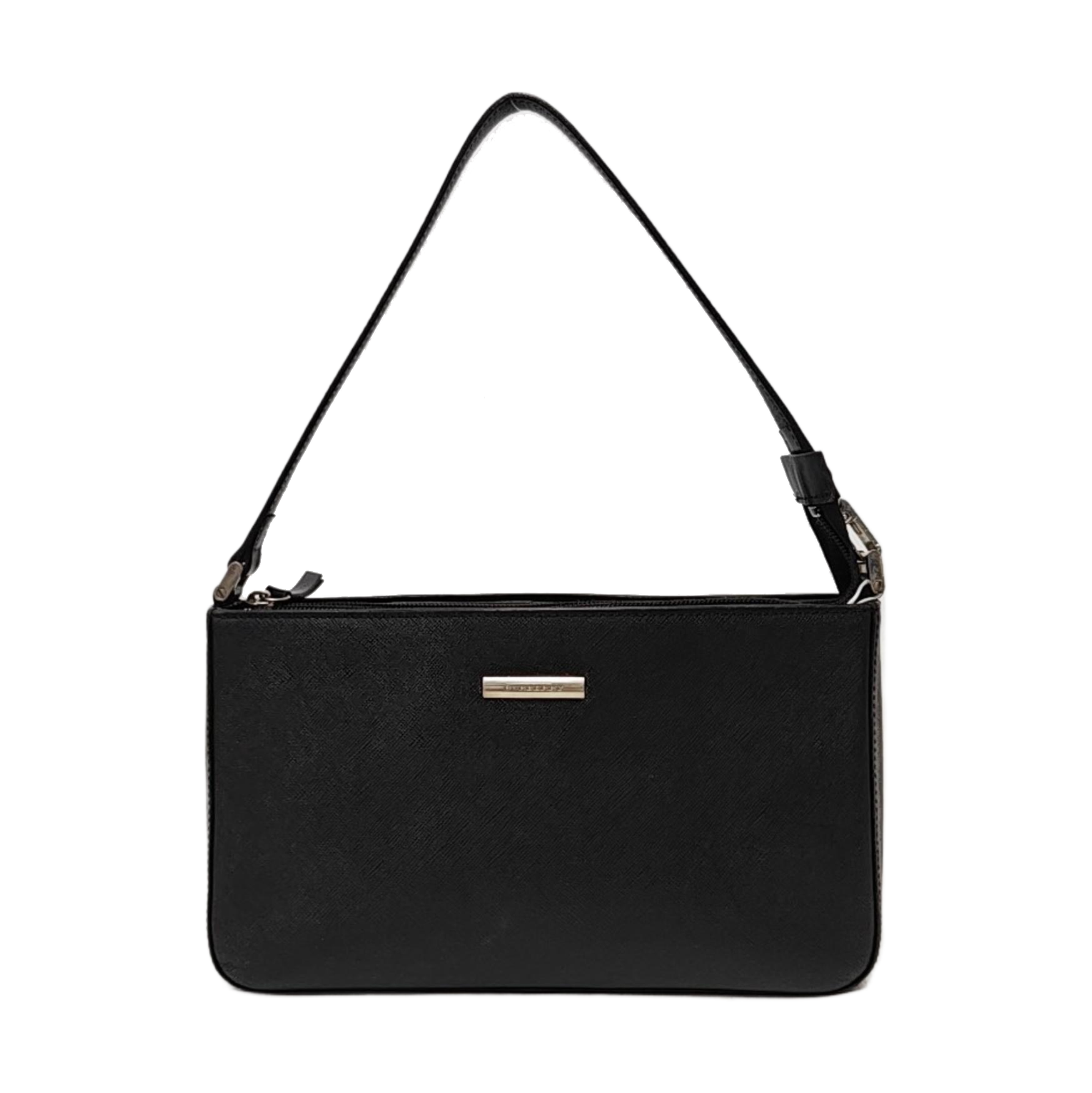 Calfskin Top Handle Bag Black