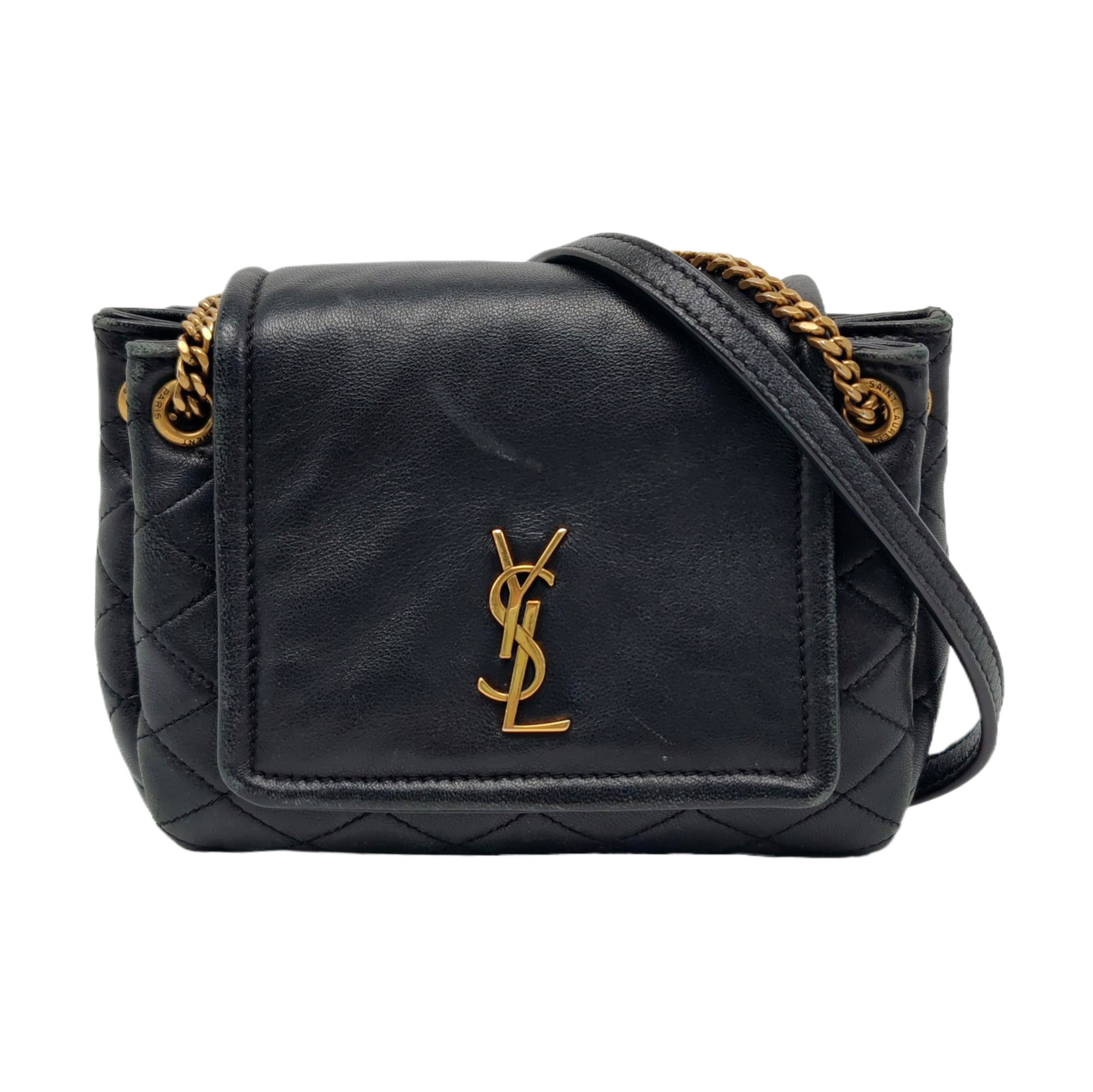 NOLITA Mini Quilted Lambskin Black