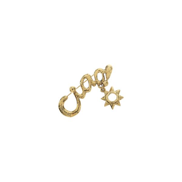 Metal Gold Brooch