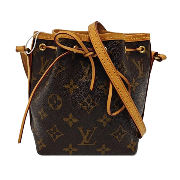 NÉONOÉ Nano Monogram Coated Canvas Brown