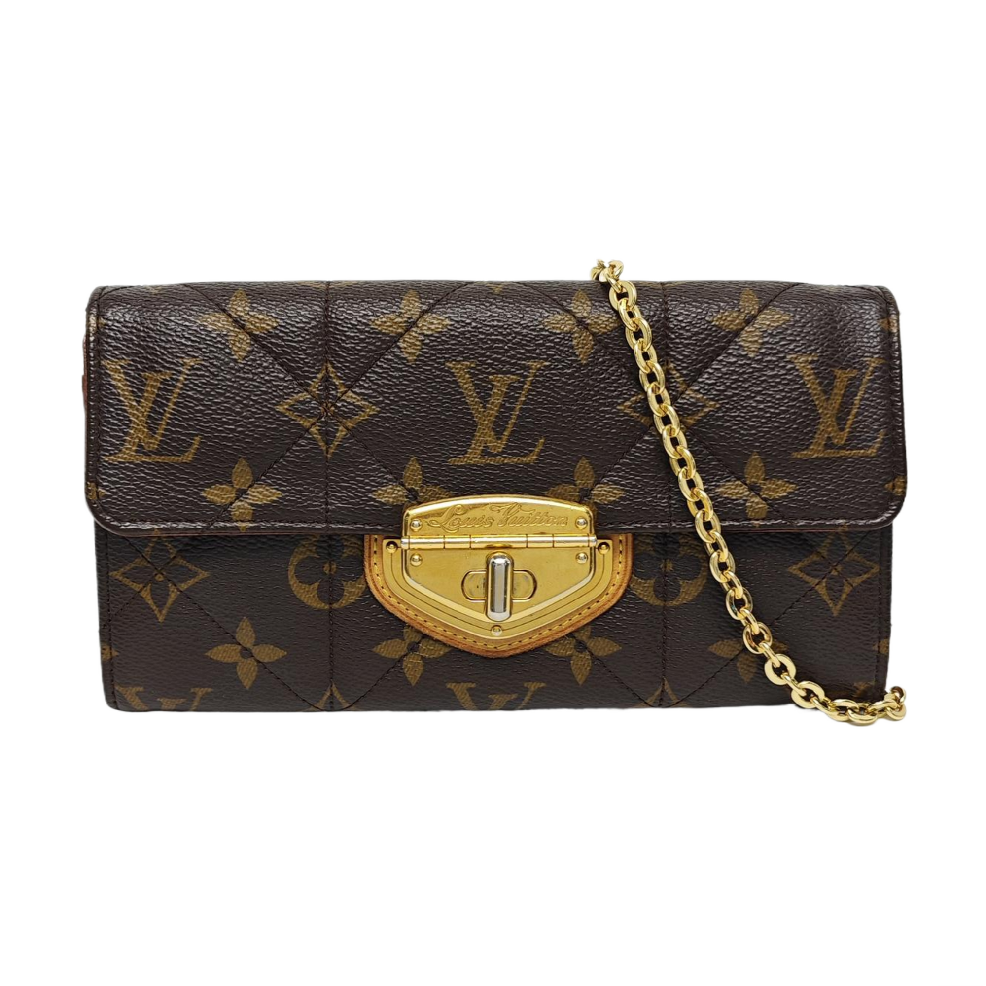 ETOILE Monogram Coated Canvas Brown Wallet