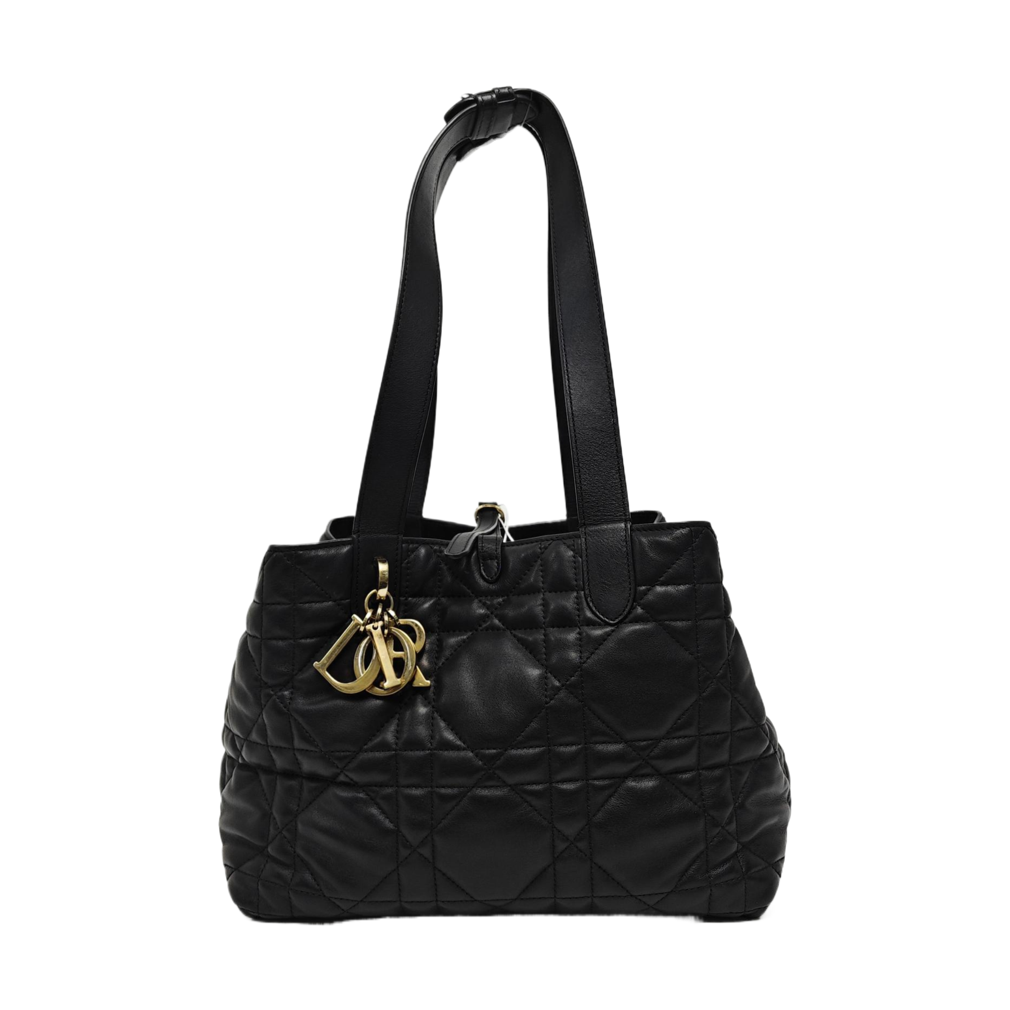 Toujours Medium Cannage Calfskin Black
