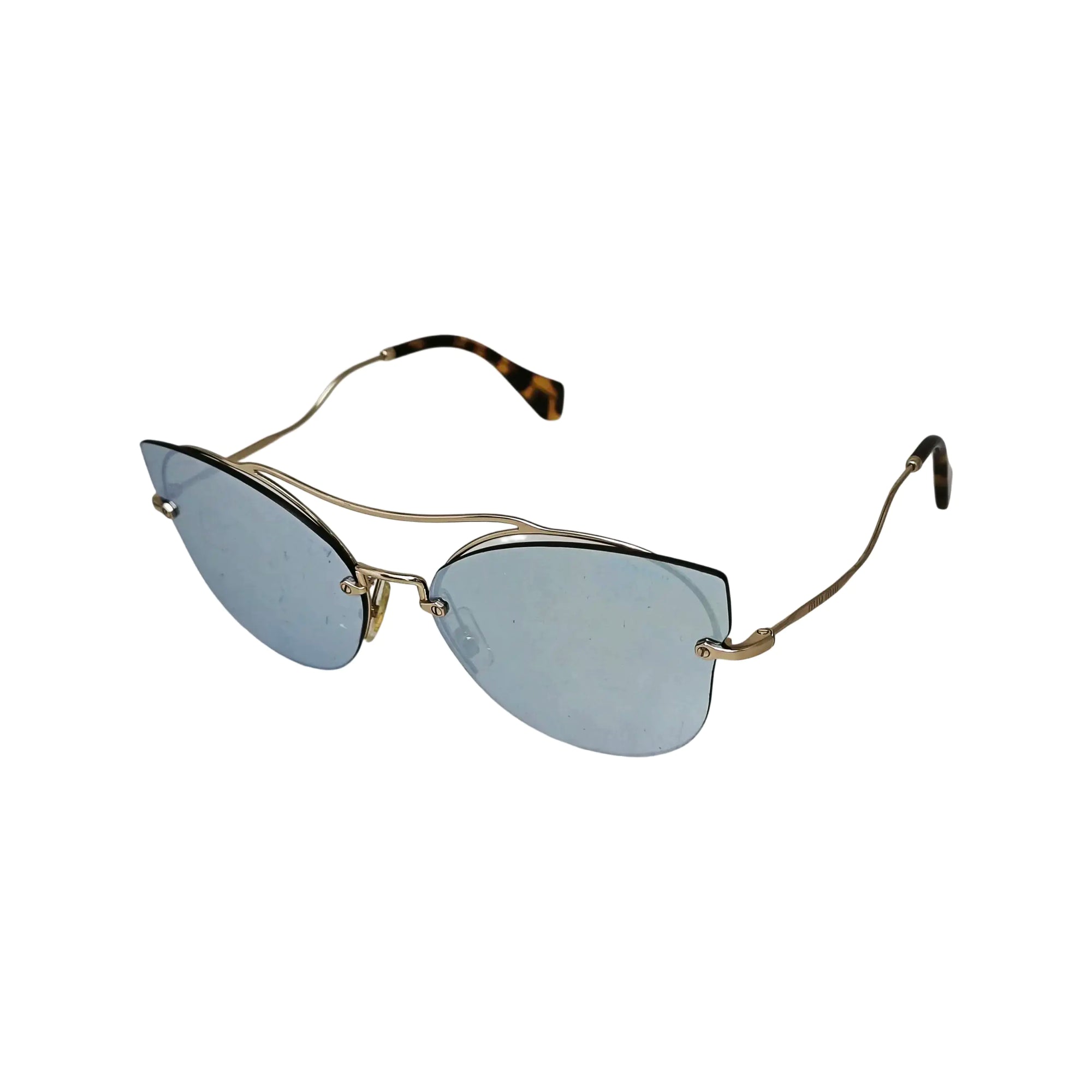 Blue Synthetic Sunglasses