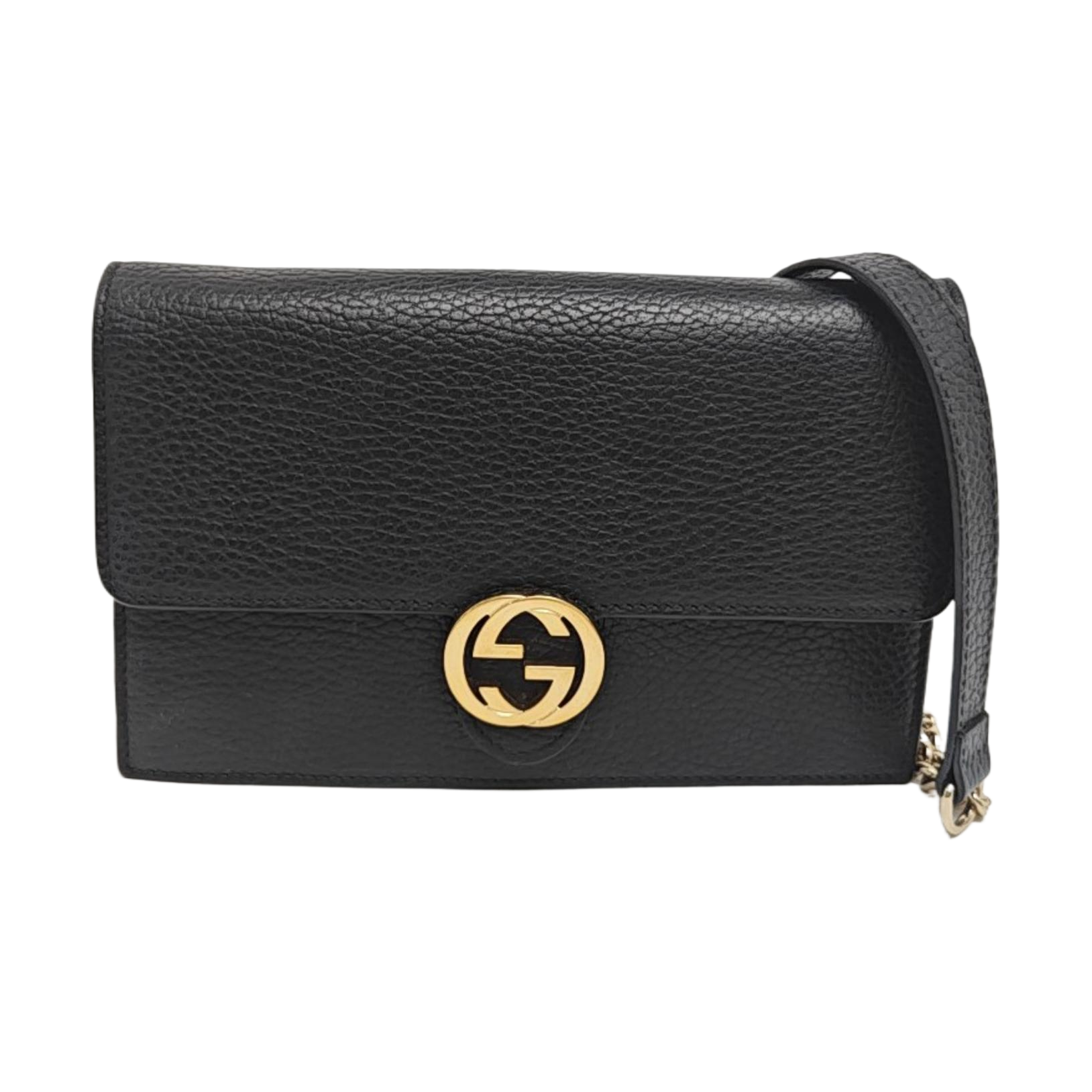 Interlocking G Small Calfskin Black