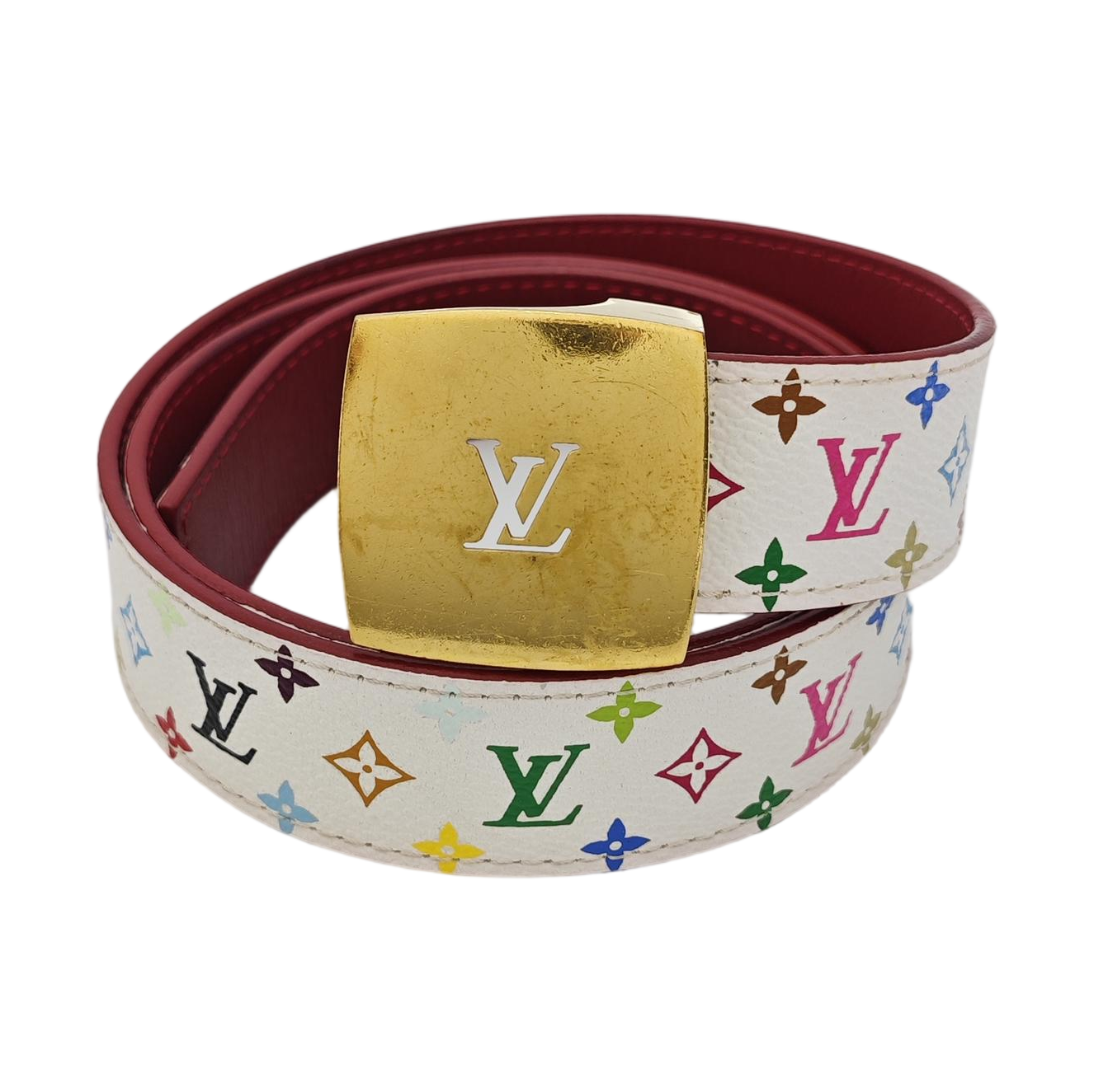 Coated Canvas Belt White