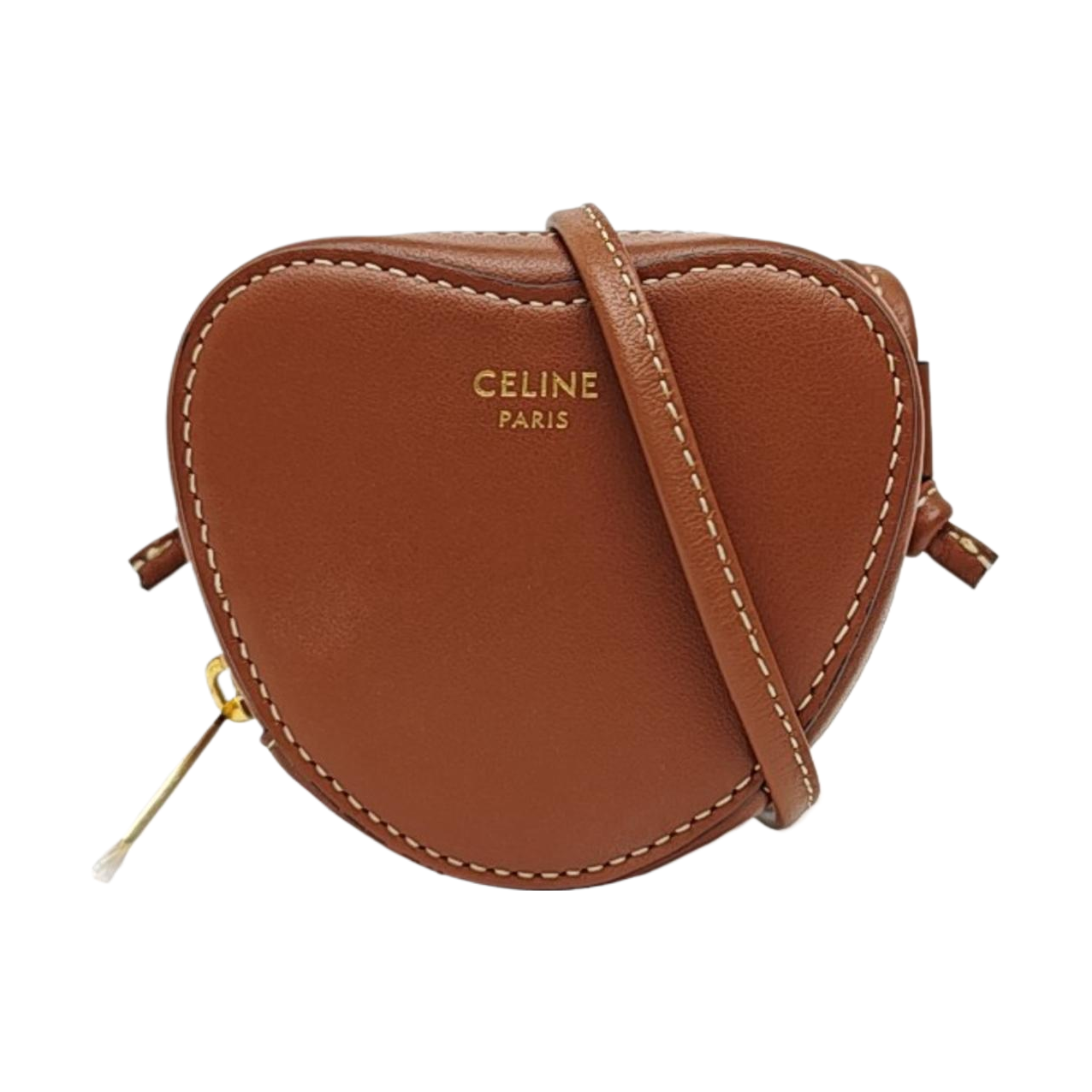 Calfskin Shoulder Bag Brown