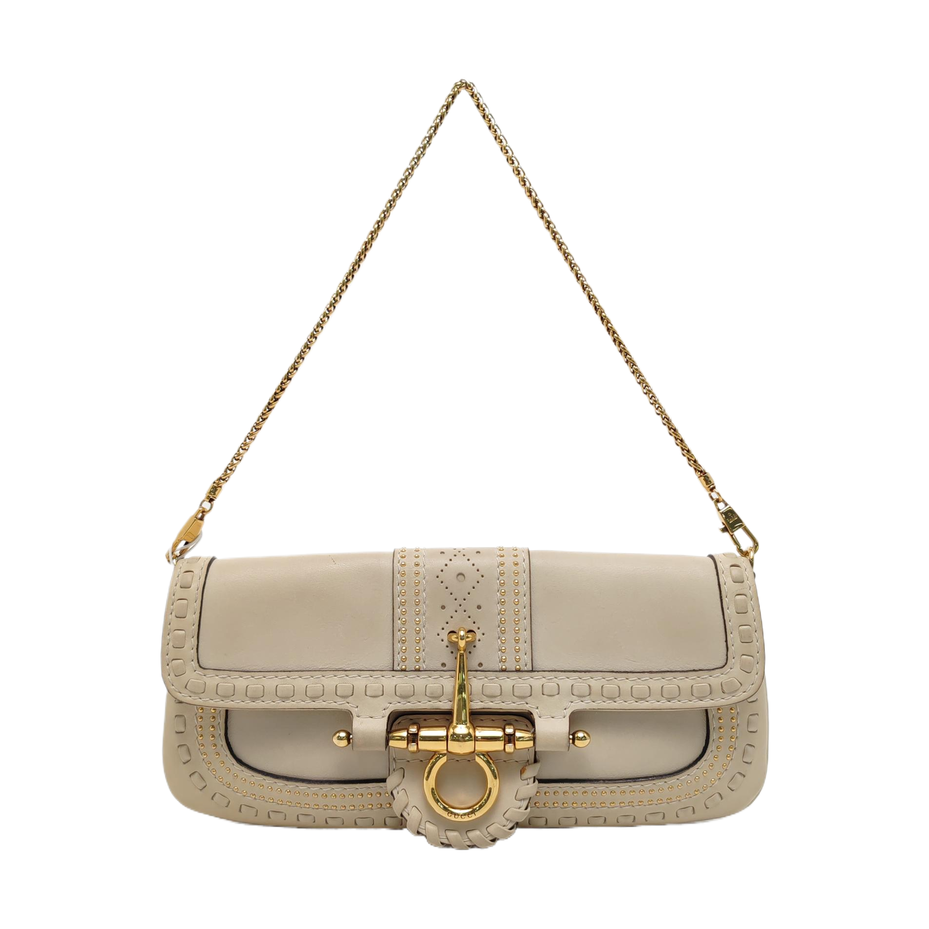 Snaffle Bit Calfskin White
