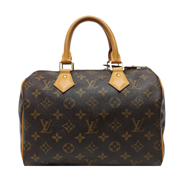 SPEEDY 25 Monogram Coated Canvas Brown