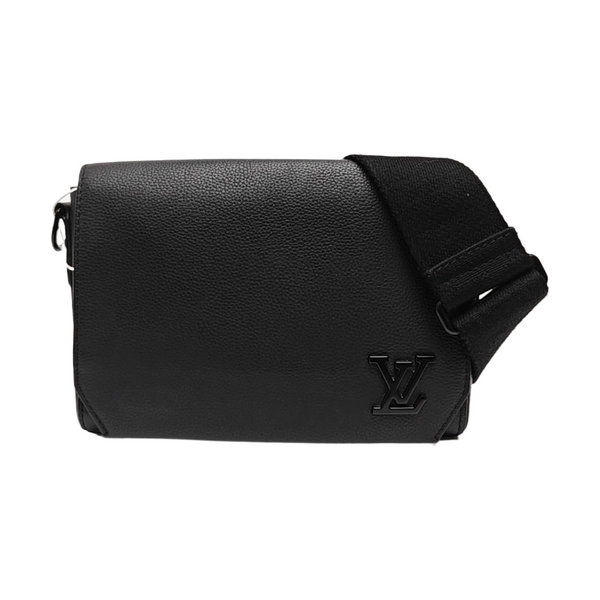 MESSENGER VOYAGE Calfskin Black