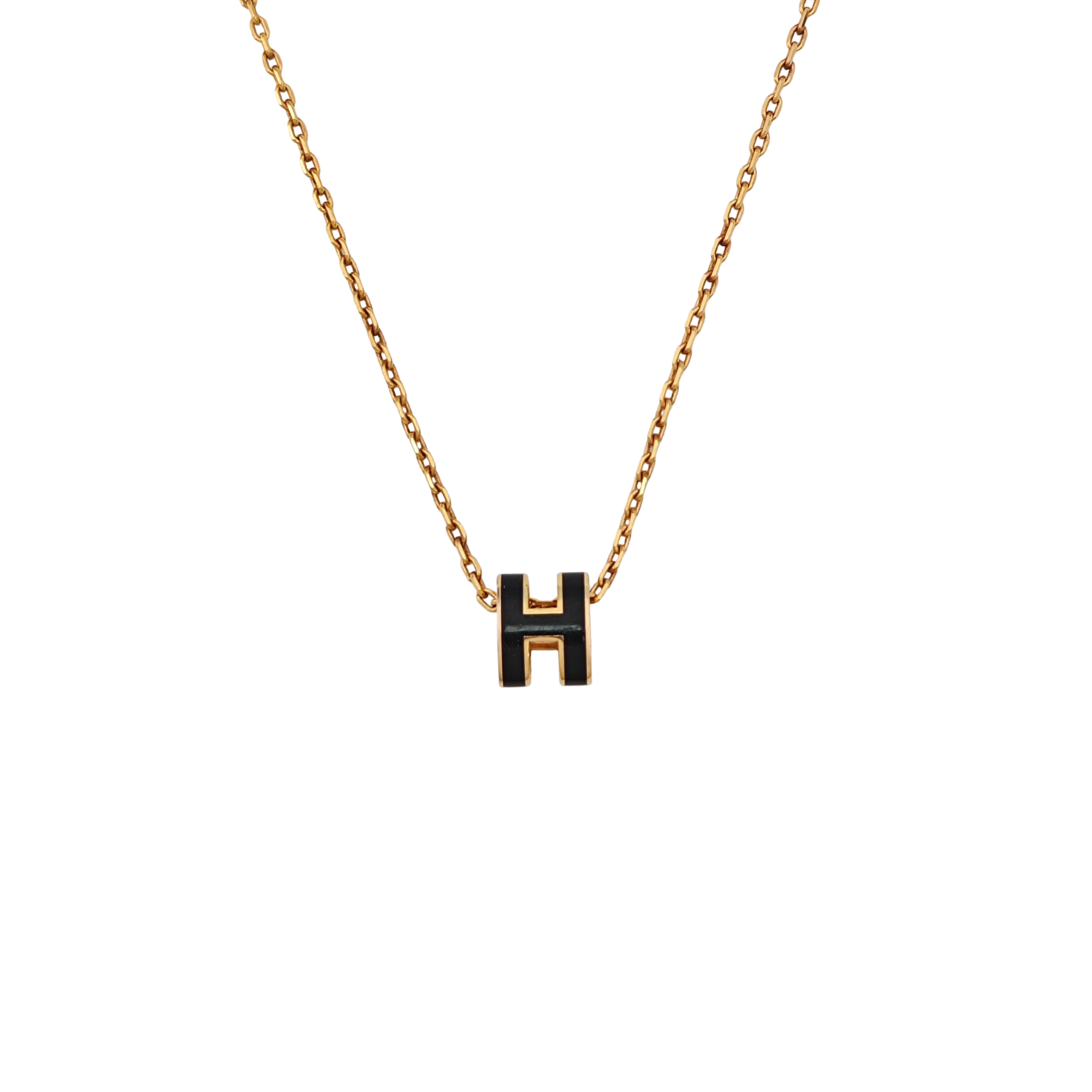 Pop H Metal Rose Gold Necklace