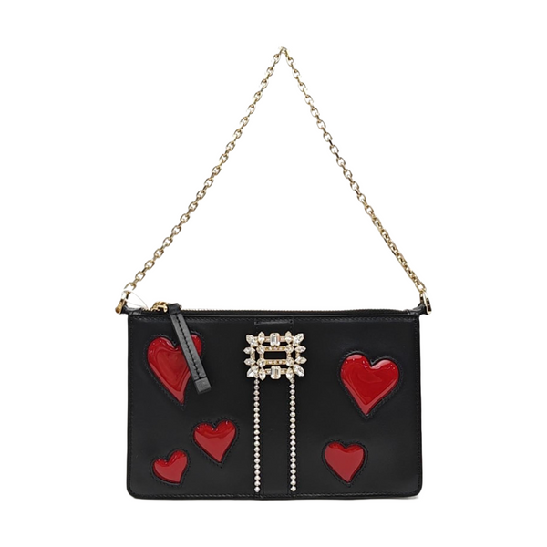 Calfskin Top Handle Bag Black