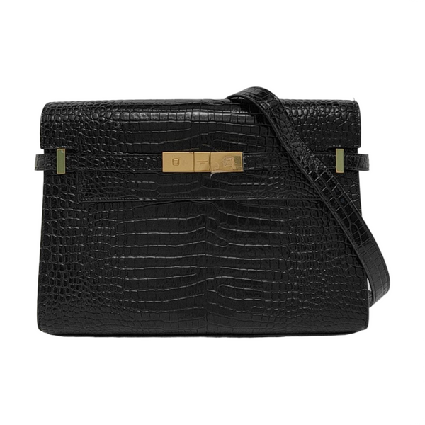 MANHATTAN Medium Calfskin Black