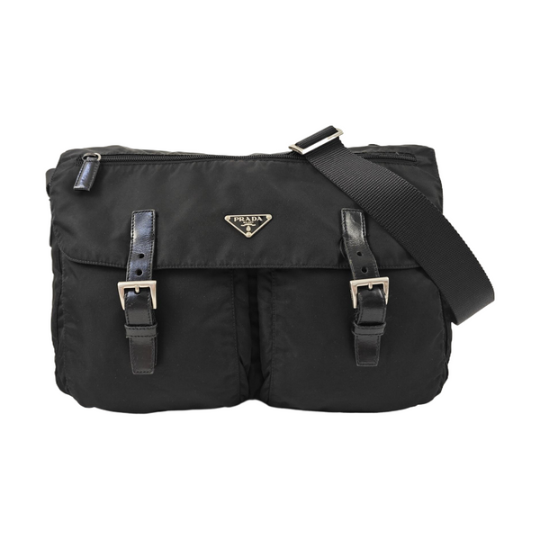 Vela Messenger Bag Nylon Black