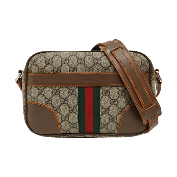 Ophidia Small Monogram Coated Canvas Beige