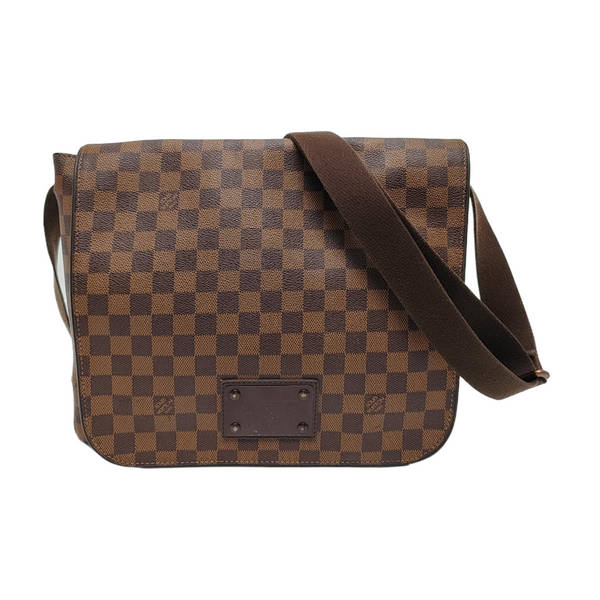DISTRICT MM Damier Ebene Coated Canvas Brown