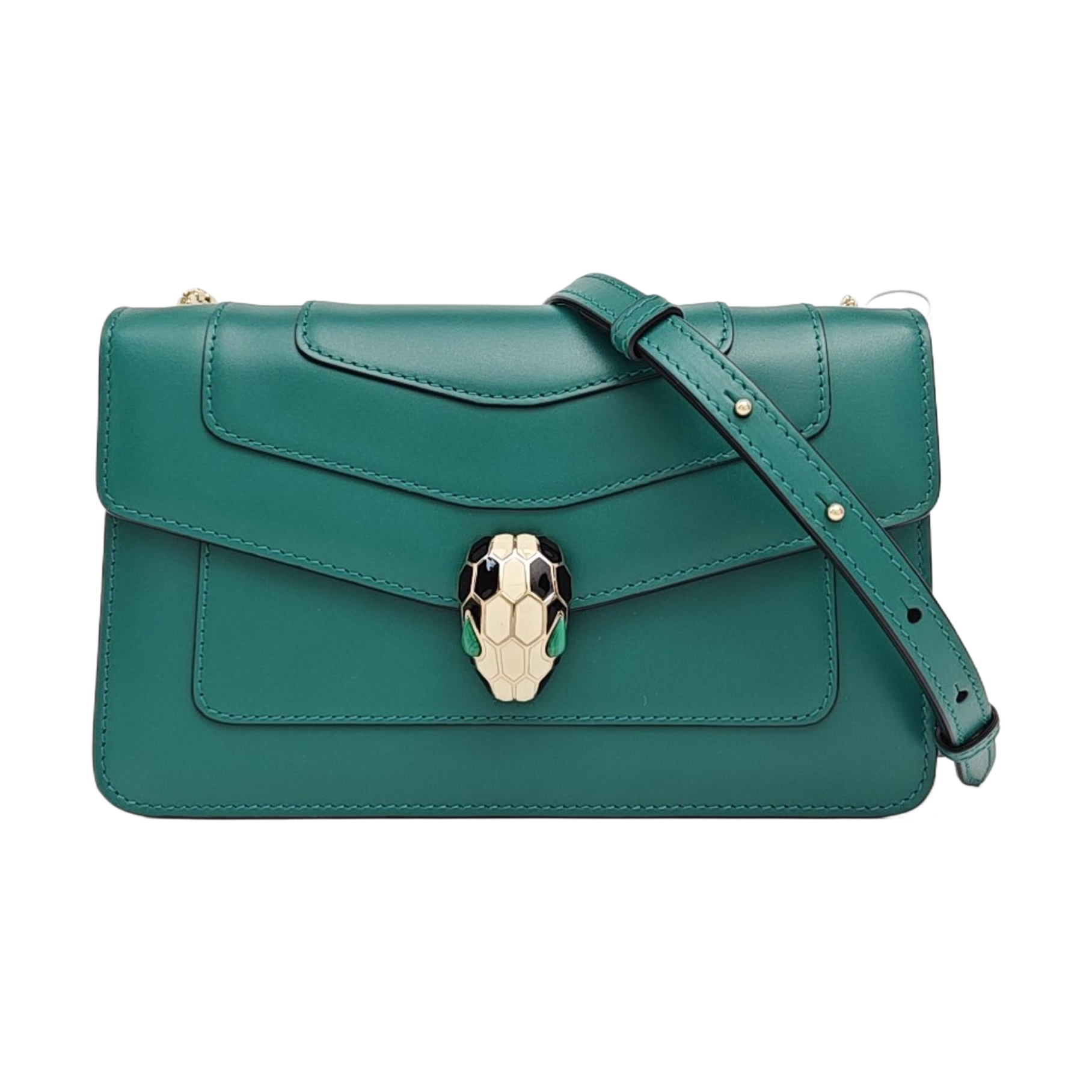 SERPENTI FOREVER Small Calfskin Green