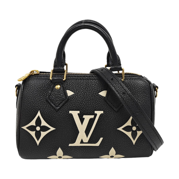 SPEEDY Nano Monogram Calfskin Black