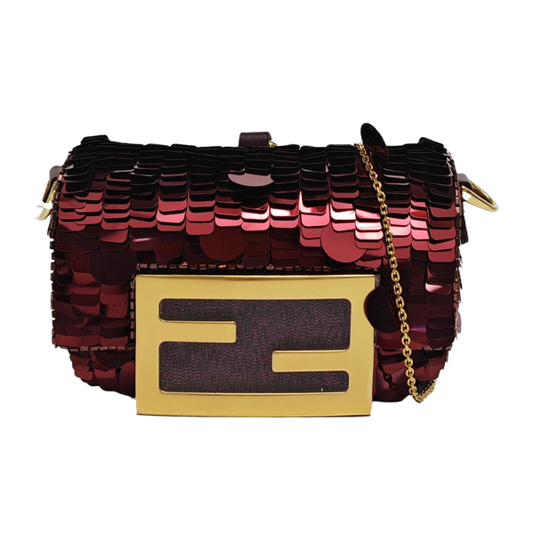 Baguette Super Mini Lentejuelas Rojo
