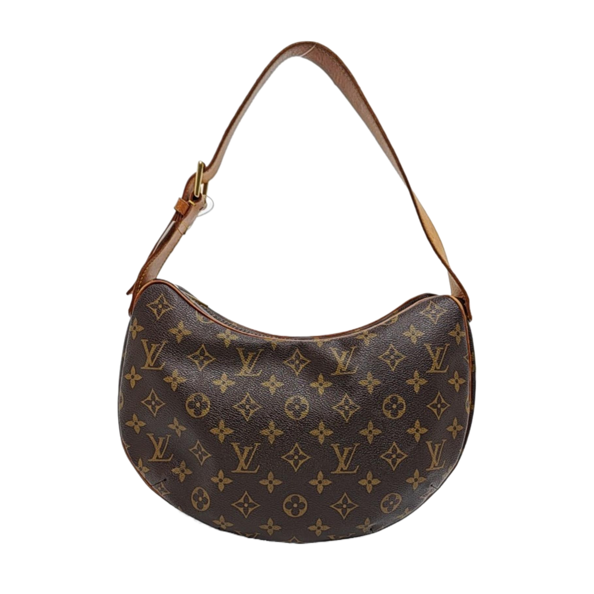 CROISSANT MM Monogram Coated Canvas Brown