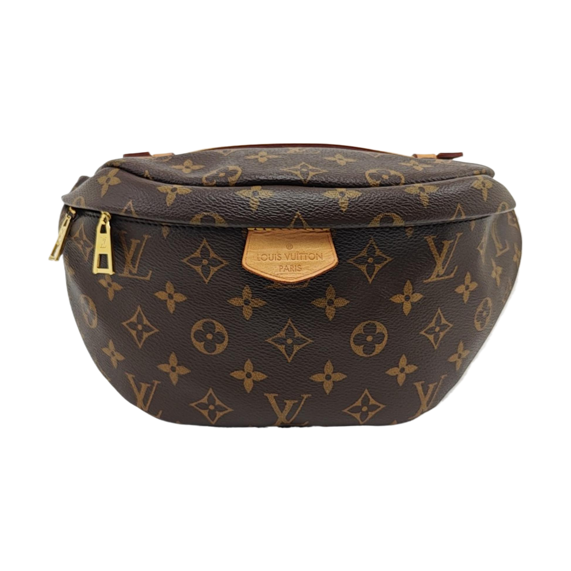 BUMBAG Monogram Coated Canvas Brown