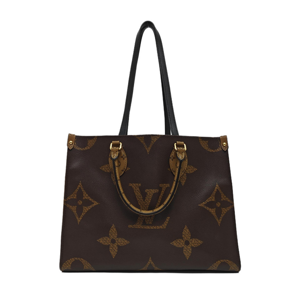 ONTHEGO MM Monogram Coated Canvas Brown