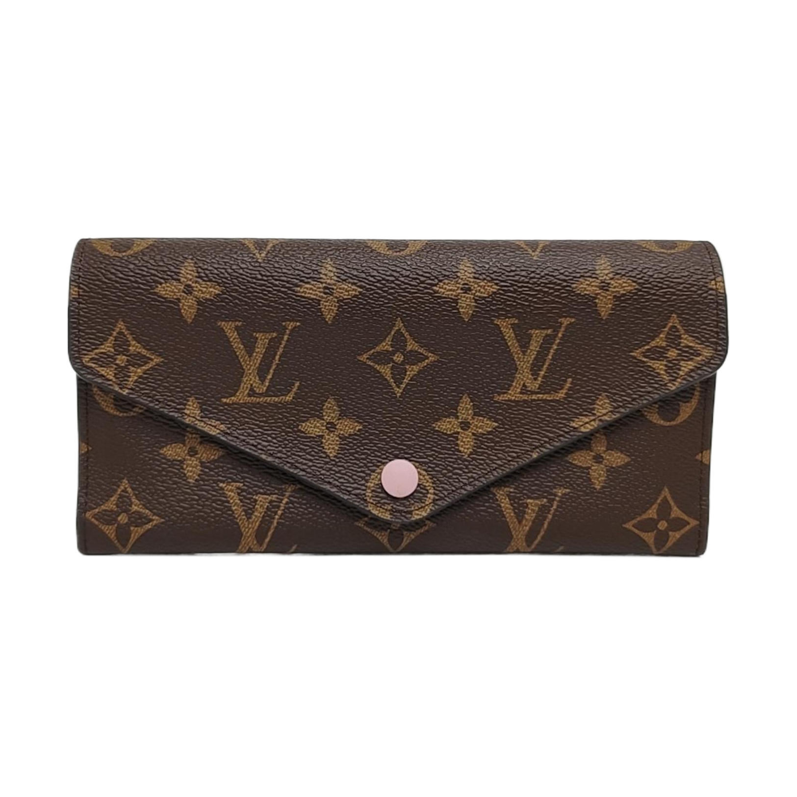 JOSÉPHINE Monogram Coated Canvas Brown Wallet
