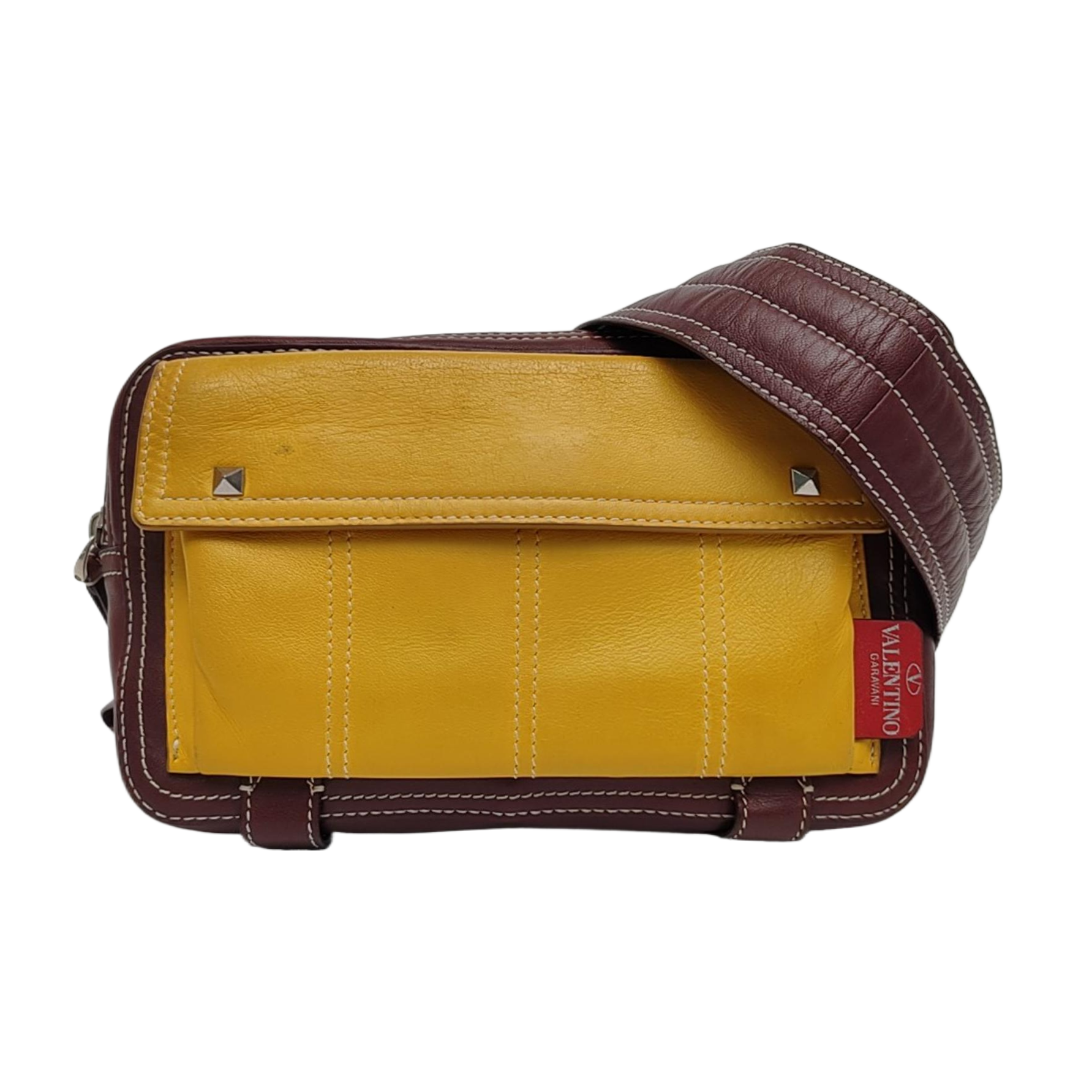 Quilted Calfskin Shoulder Bag Yellow