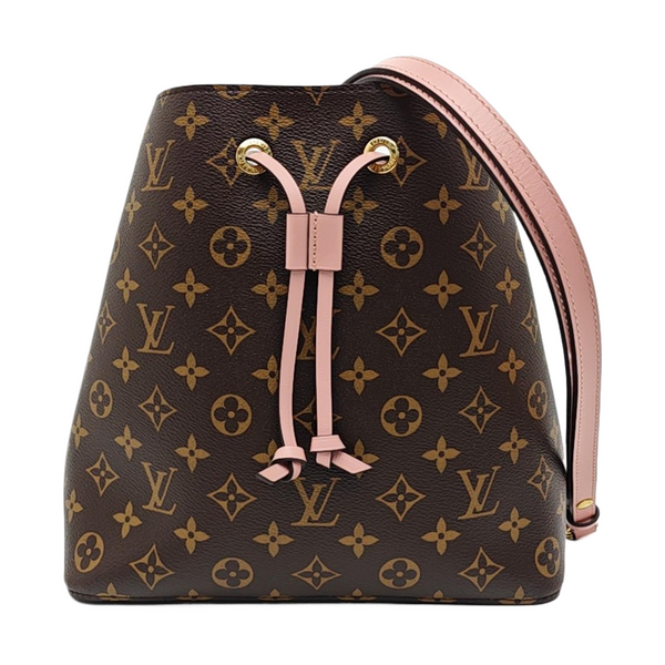 NÉONOÉ MM Monogram Coated Canvas Brown