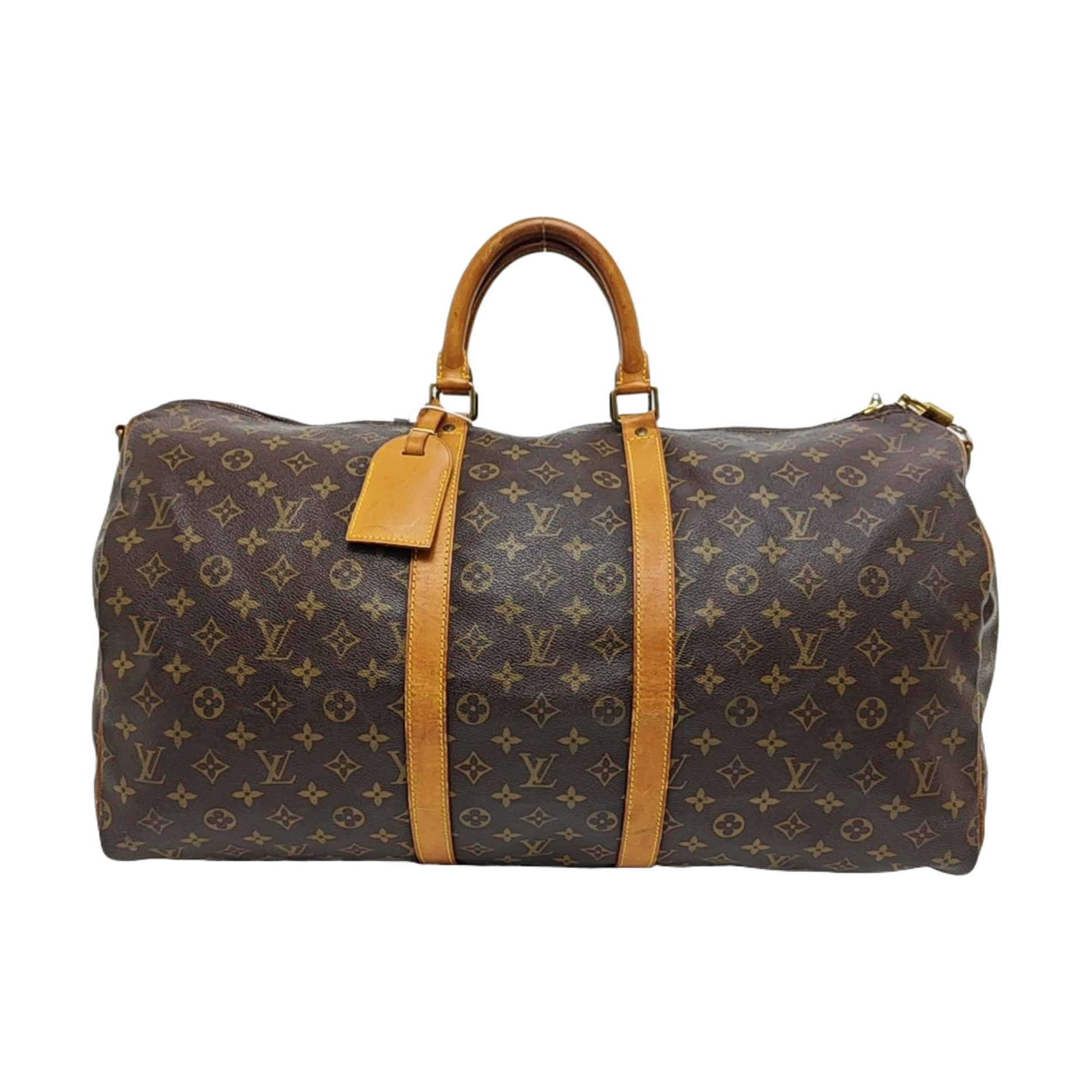 SAC SOUPLE 55 Monogram Coated Canvas Brown