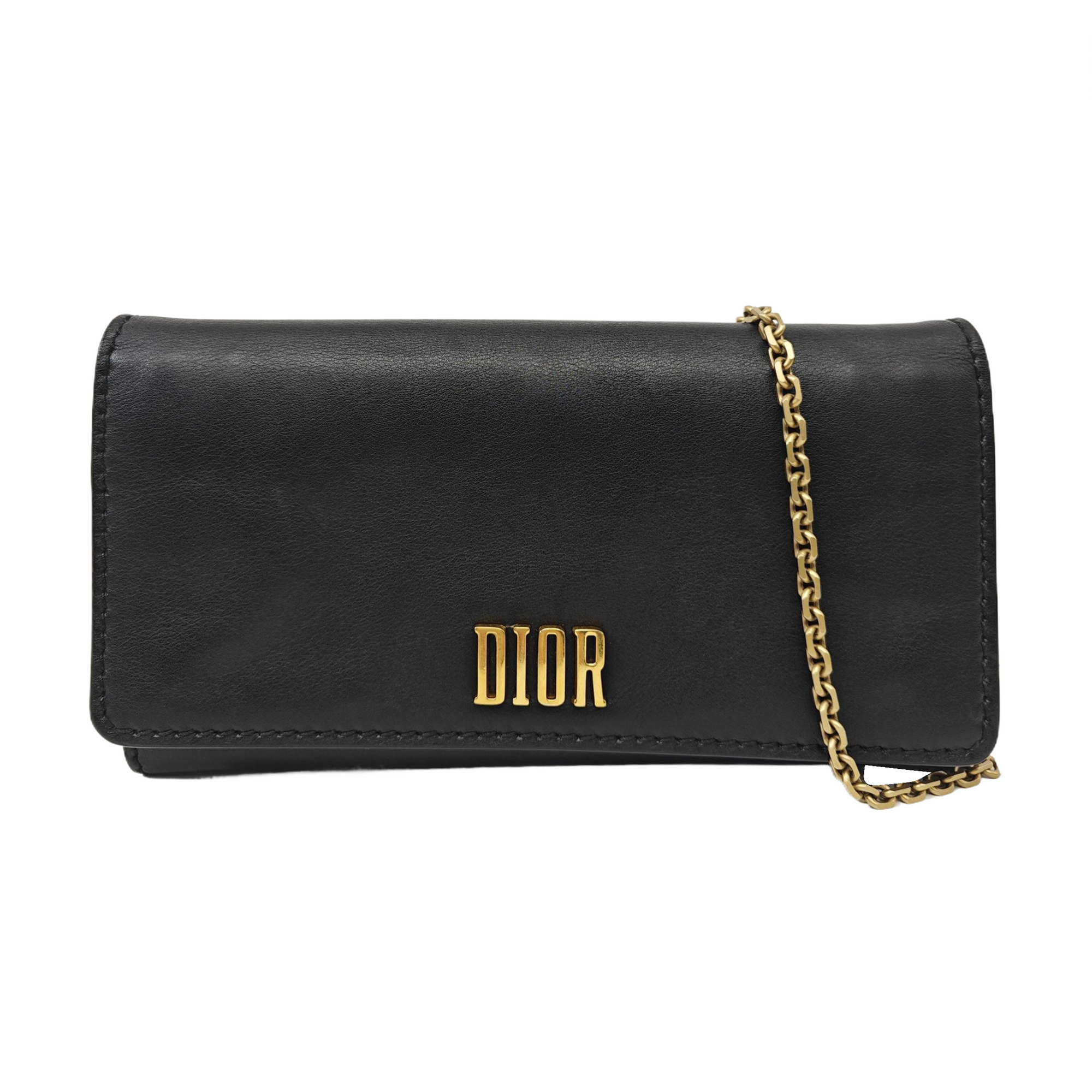 Calfskin Shoulder Bag Black