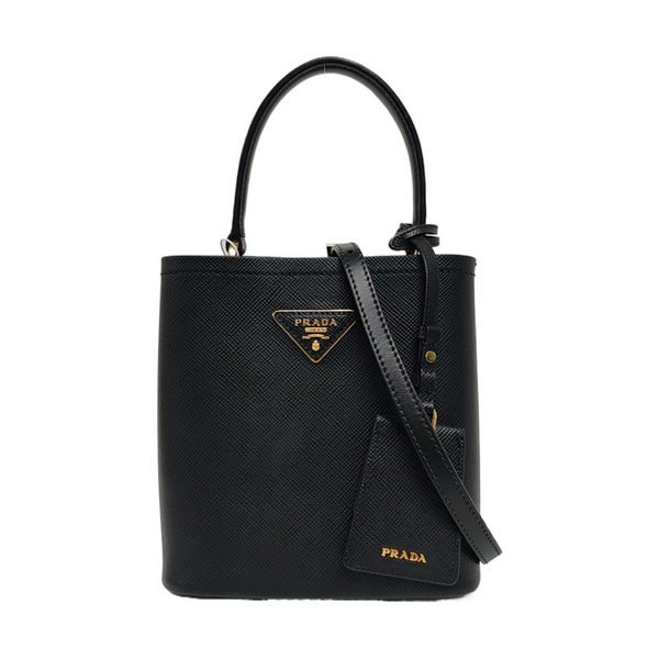 Panier Small Saffiano Calfskin Black