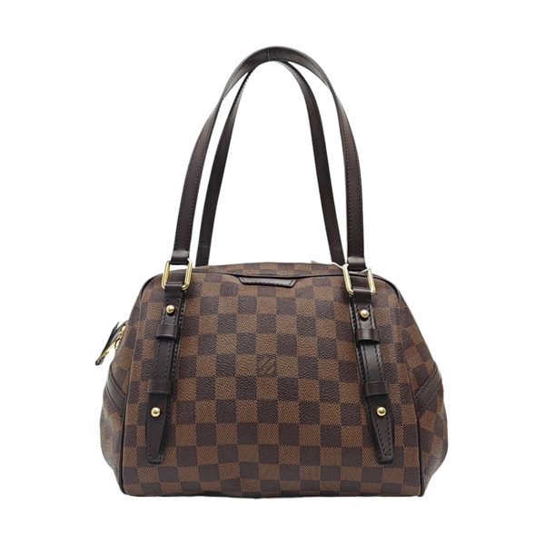 RIVINGTON PM Damier Ebene Coated Canvas Brown