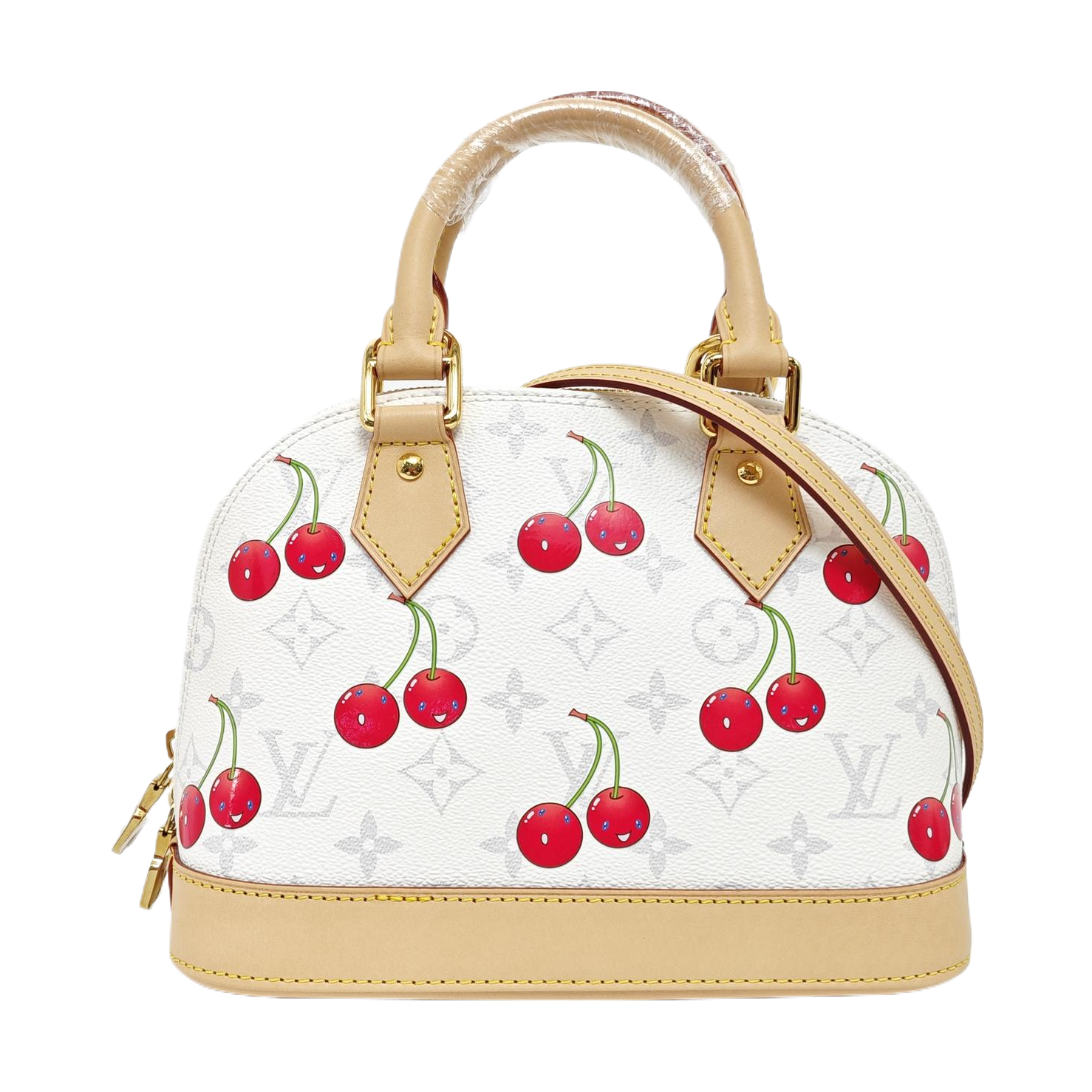 ALMA BB Monogram Coated Canvas White