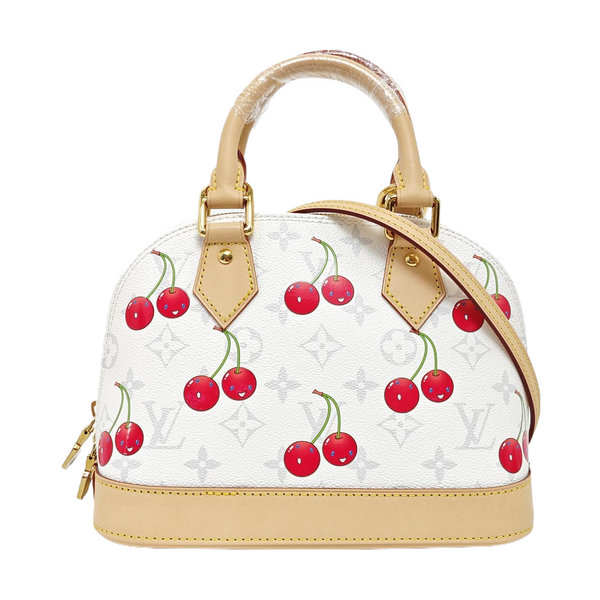 ALMA BB Monogram Coated Canvas White