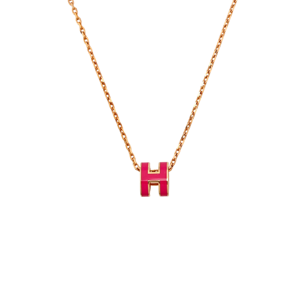Pop H Metal Rose Gold Necklace