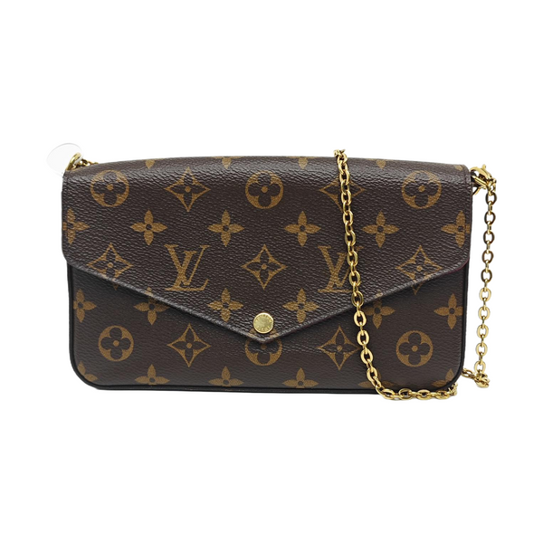 FÉLICIE Monogram Coated Canvas Brown