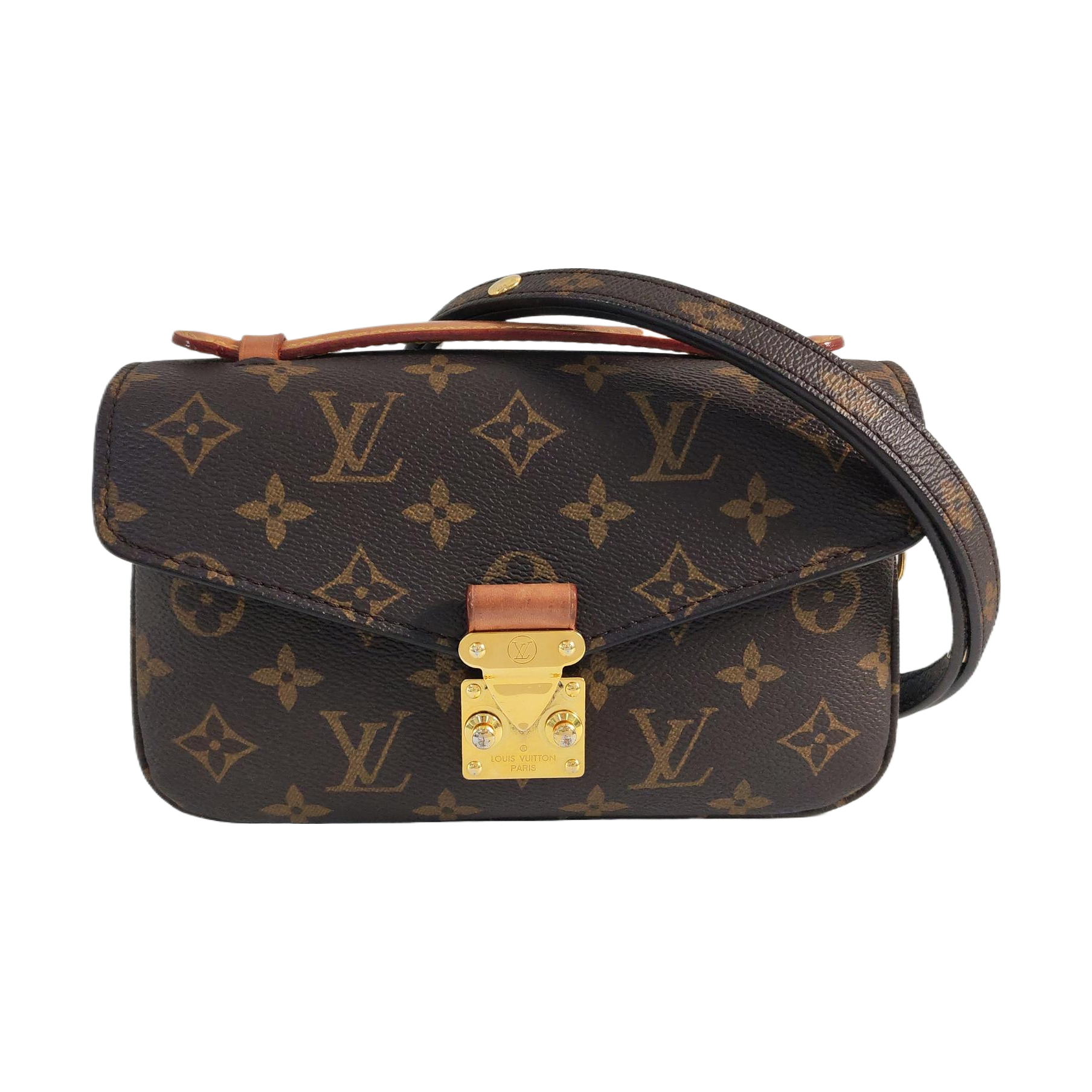 MÉTIS EAST WEST Monogram Coated Canvas Brown
